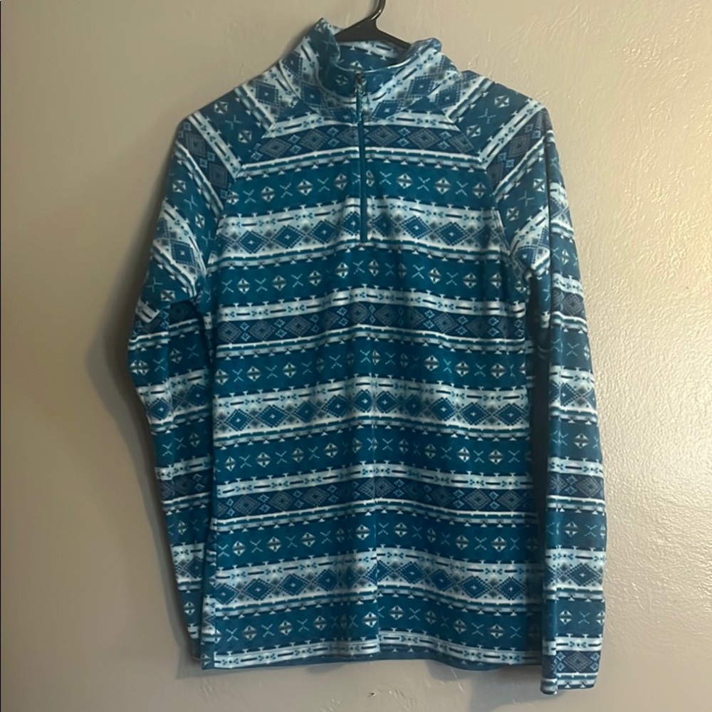 White Sierra Girls Medium Quarter Zip Sweater